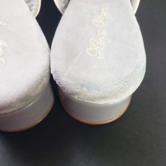 Kevyn Wynn Satin Slippers Mules Crystals Size 8 - Picture 10 of 16